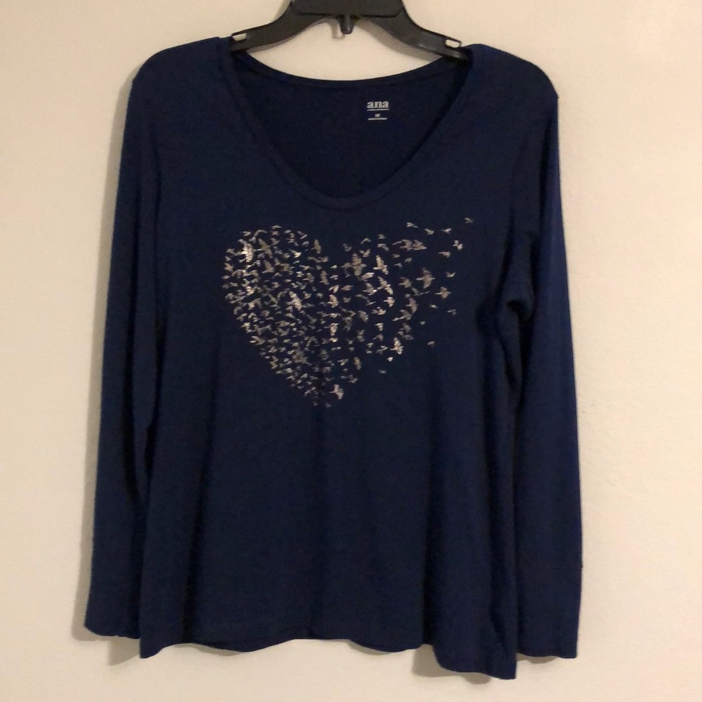 a.n.a. blue shirt